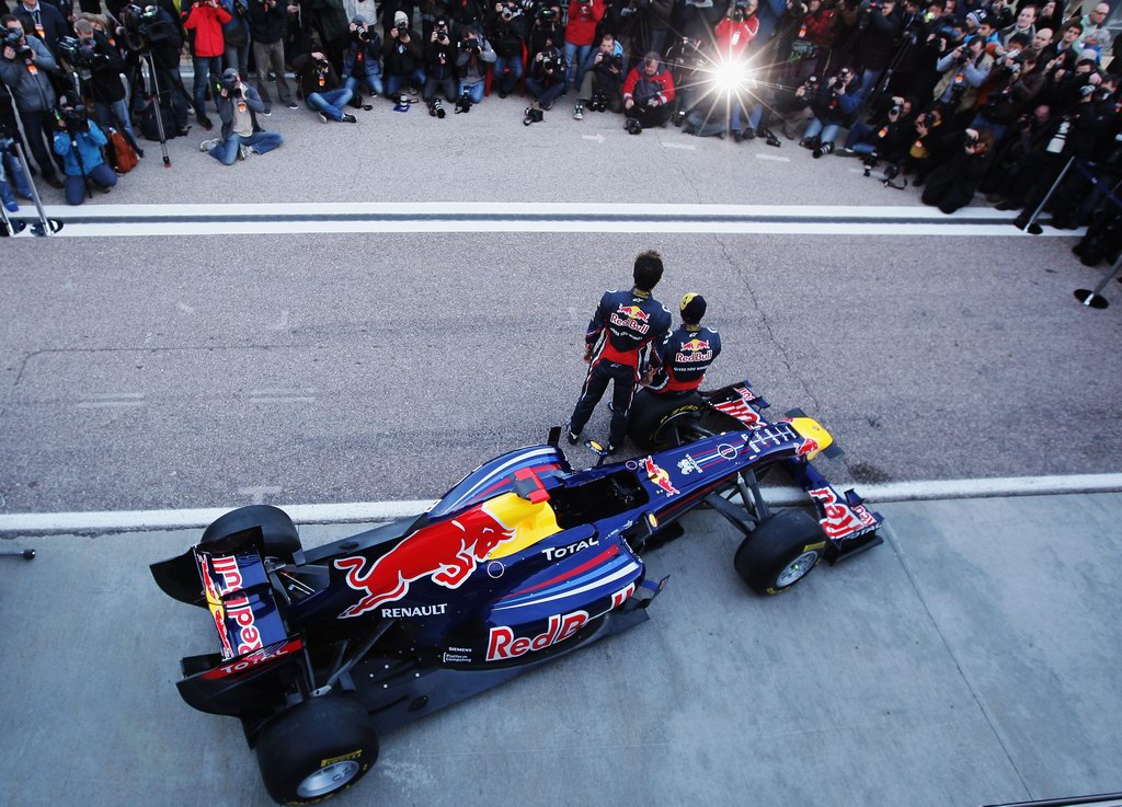 Red Bull RB7, attend the unveiling of the new Red Bull Racing RB7 at the Ricardo Tormo Circuit on February 1, 2011 in Valencia, Spain.