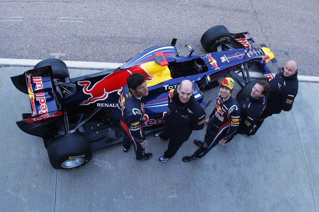 Red Bull RB7, attend the unveiling of the new Red Bull Racing RB7 at the Ricardo Tormo Circuit on February 1, 2011 in Valencia, Spain.