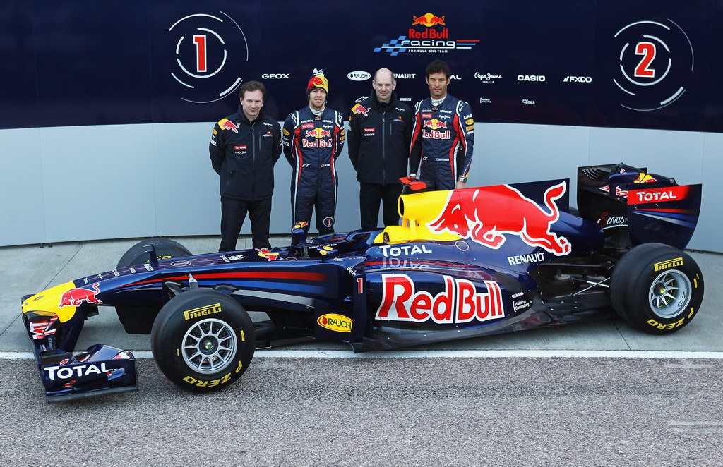Red Bull RB7, attend the unveiling of the new Red Bull Racing RB7 at the Ricardo Tormo Circuit on February 1, 2011 in Valencia, Spain.