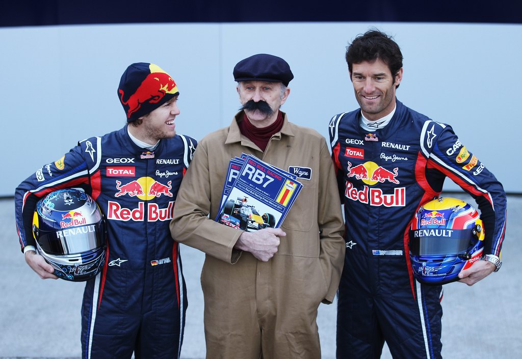 Red Bull RB7, attend the unveiling of the new Red Bull Racing RB7 at the Ricardo Tormo Circuit on February 1, 2011 in Valencia, Spain.