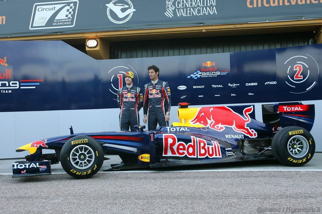 Red Bull RB7, 
Sebastian Vettel (GER), Red Bull Racing with Mark Webber (AUS), Red Bull Racing - Red Bull Racing RB7 Launch - Formula 1 World Championship 