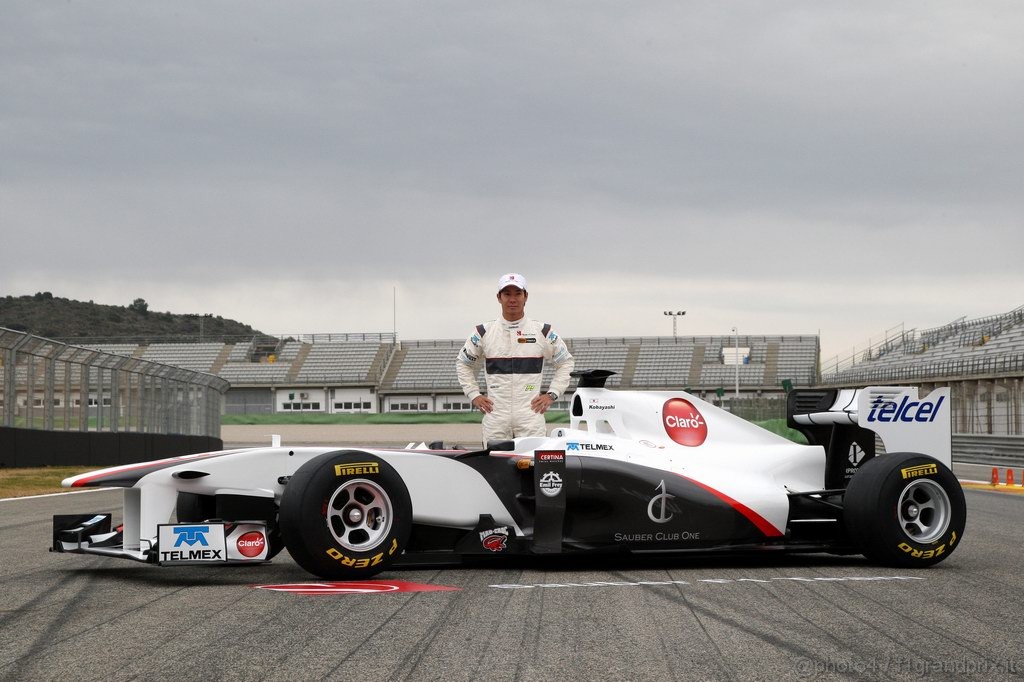 Sauber C30, 31.01.2011 Valencia, Spain, 
Kamui Kobayashi (JAP), Sauber F1 Team - Sauber F1 Team C30 Launch - Formula 1 World Championship -