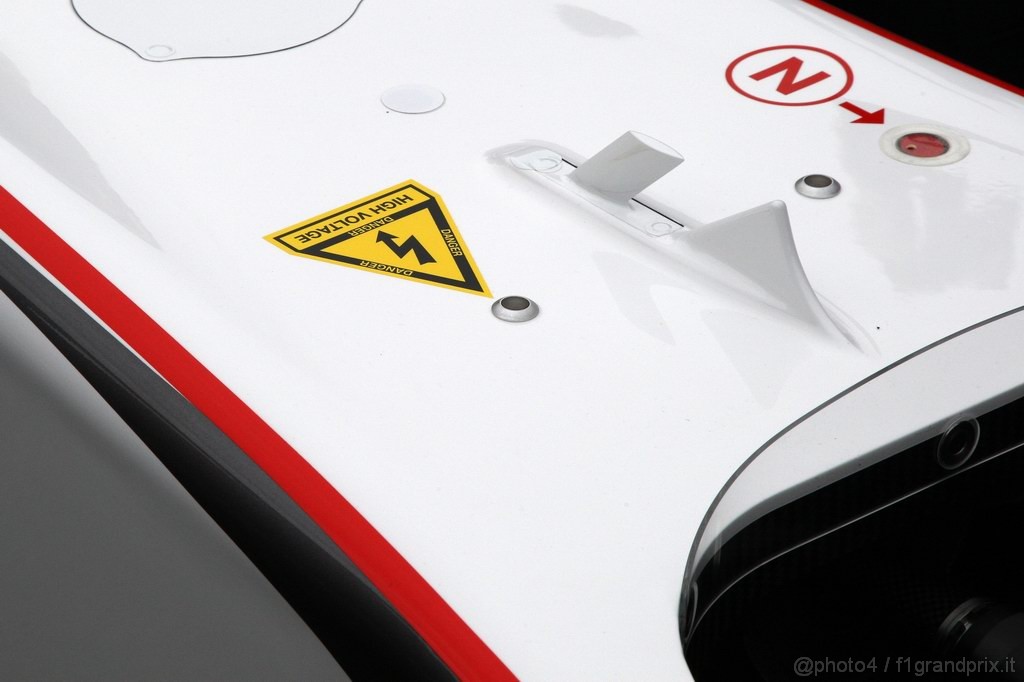 Sauber C30, 31.01.2011 Valencia, Spain, 
Sticker for KERS - Sauber F1 Team C30 Launch - Formula 1 World Championship 