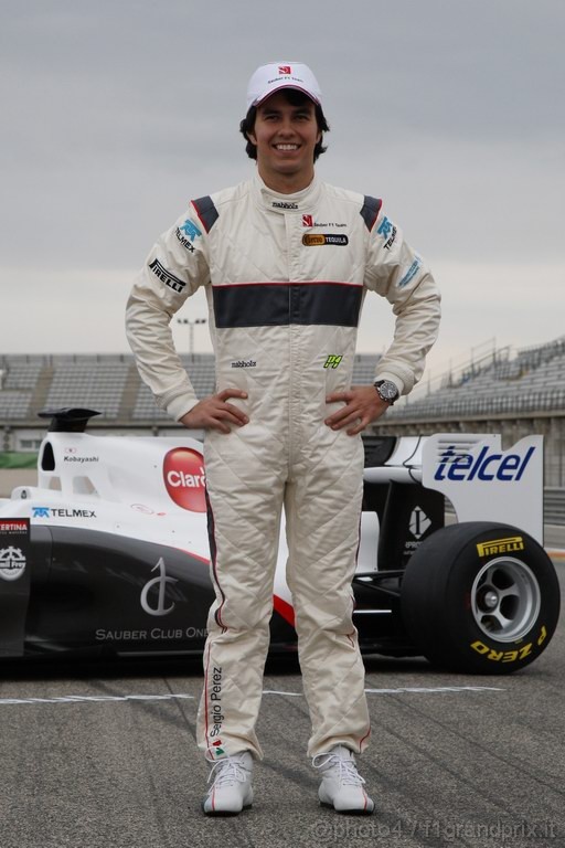 Sauber C30, 31.01.2011 Valencia, Spain, 
Sergio PÈrez (MEX), Sauber F1 Team - Sauber F1 Team C30 Launch - Formula 1 World Championship 
