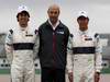 Sauber C30, 31.01.2011 Valencia, Spain, 
Sergio PÈrez (MEX), Sauber F1 Team, Peter Sauber (SUI), Sauber F1 Team, Team Principal, Kamui Kobayashi (JAP), Sauber F1 Team - Sauber F1 Team C30 Launch - Formula 1 World Championship 