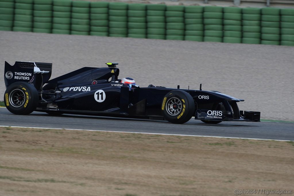 Valencia Test Febbraio 2011, 
Rubens Barrichello (BRA), AT&T Williams 