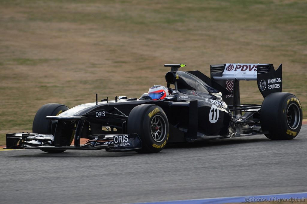 Valencia Test Febbraio 2011, 
Rubens Barrichello (BRA), AT&T Williams, FW33  