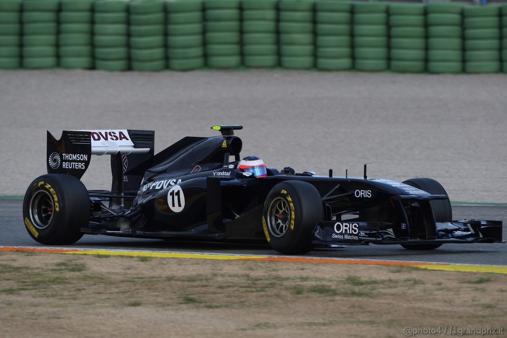 Valencia Test Febbraio 2011, 
Rubens Barrichello (BRA), AT&T Williams, FW33  