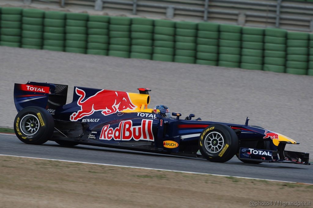 Valencia Test Febbraio 2011, 
Sebastian Vettel (GER), Red Bull Racing, RB7