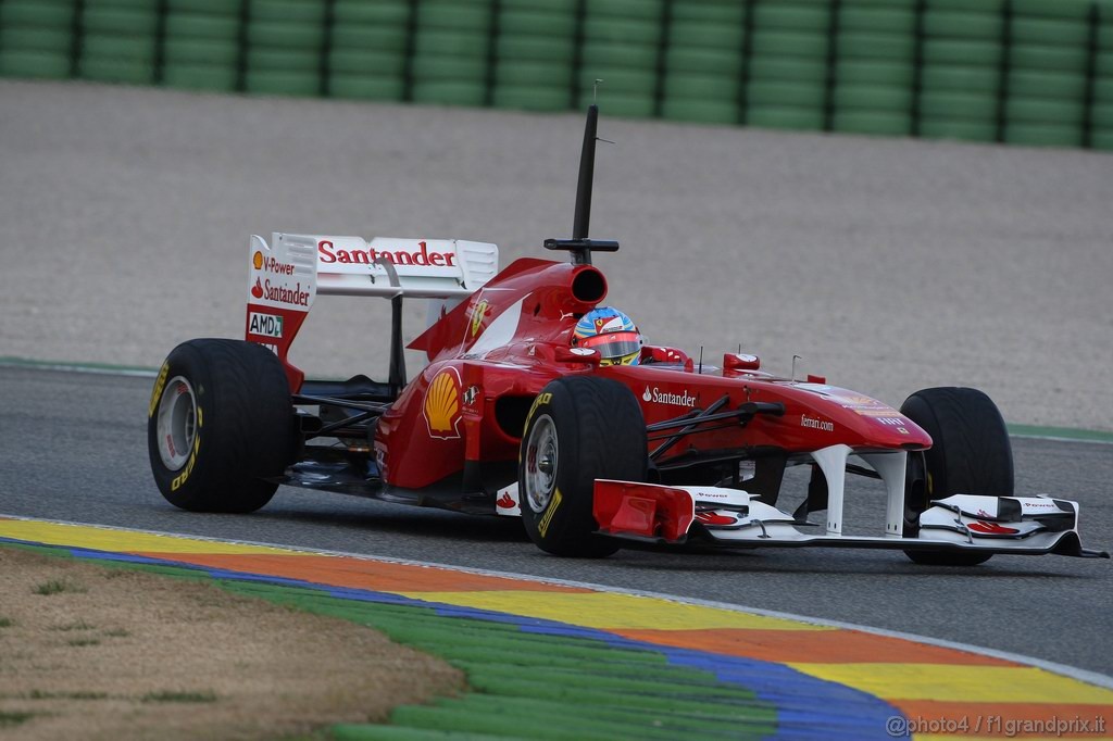 Valencia Test Febbraio 2011, 
Fernando Alonso (ESP), Ferrari, F150 