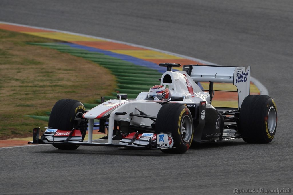 Valencia Test Febbraio 2011, 
Kamui Kobayashi (JAP), Sauber F1 Team, C30 