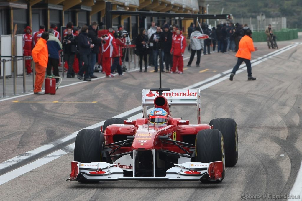 Valencia Test Febbraio 2011, 
Fernando Alonso (ESP), Ferrari  