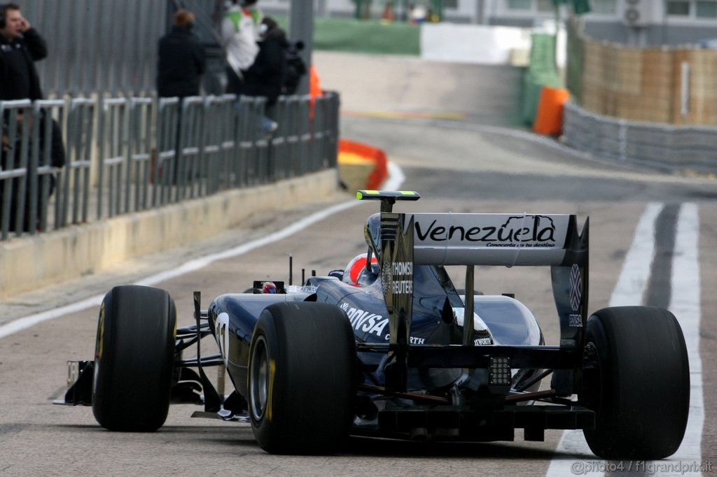 Valencia Test Febbraio 2011, 
Rubens Barrichello (BRA), Williams F1 Team 