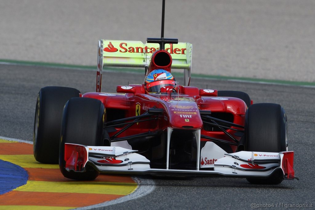 Valencia Test Febbraio 2011, 
Fernando Alonso (ESP), Ferrari, F150 