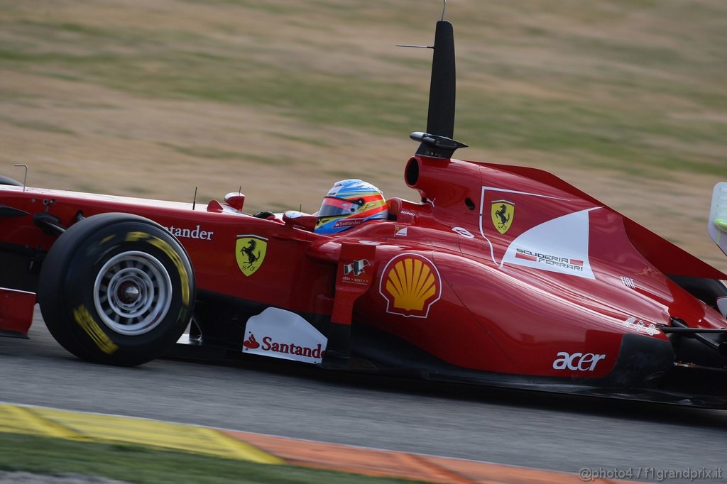Valencia Test Febbraio 2011, 
Fernando Alonso (ESP), Ferrari, F150 