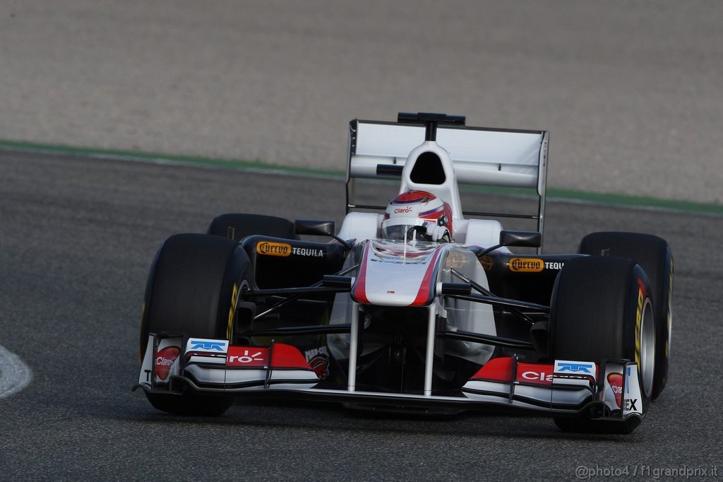Valencia Test Febbraio 2011, 
Kamui Kobayashi (JAP), Sauber F1 Team, C30 