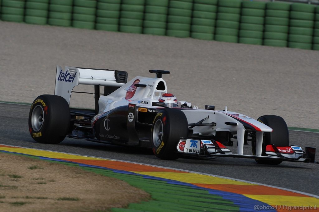 Valencia Test Febbraio 2011, 
Kamui Kobayashi (JAP), Sauber F1 Team, C30 
