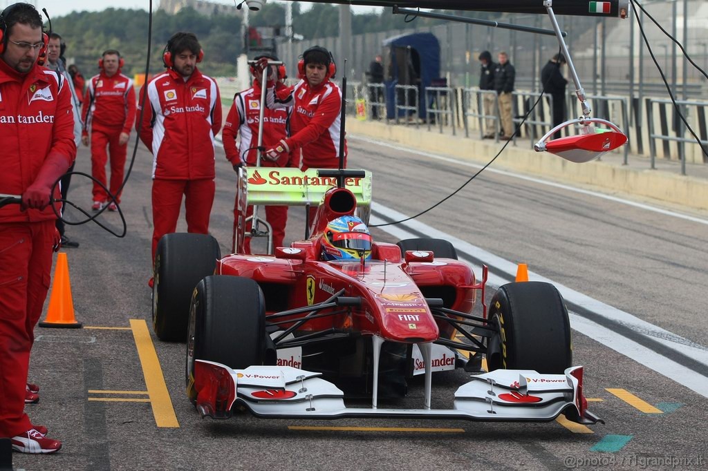 Valencia Test Febbraio 2011, 
Fernando Alonso (ESP), Ferrari 