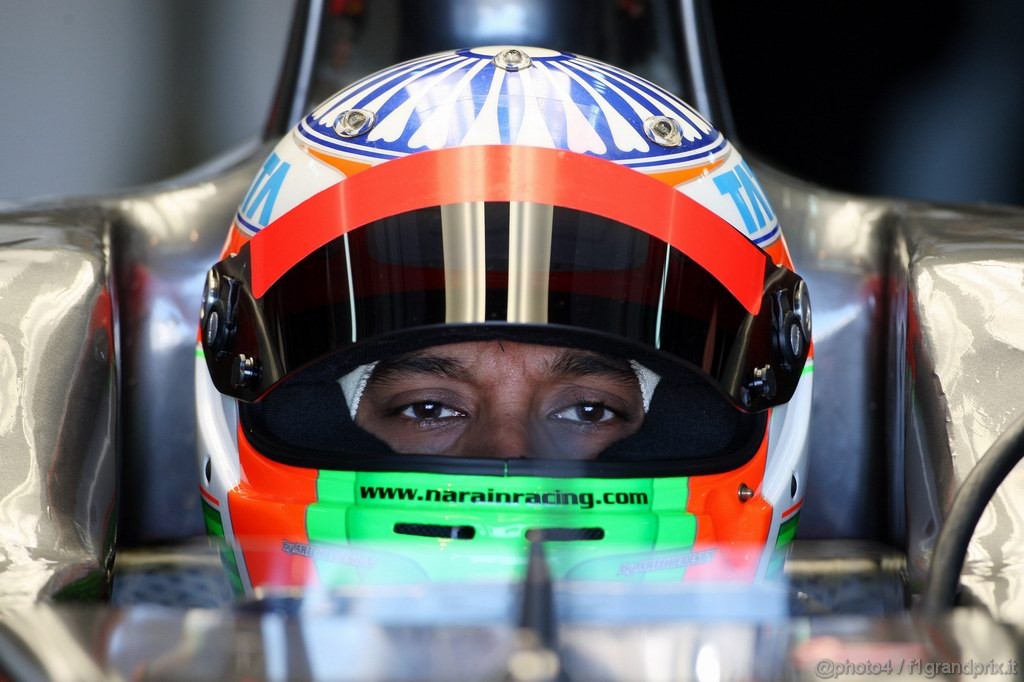 Valencia Test Febbraio 2011, 
Narain Karthikeyan (IND), Hispania Racing F1 Team, HRT 
