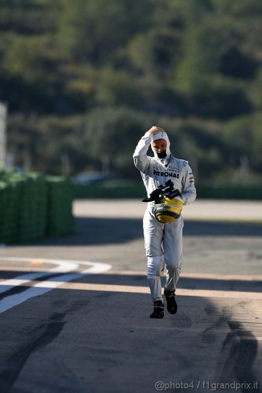 Valencia Test Febbraio 2011, 
Nico Rosberg (GER), Mercedes GP  