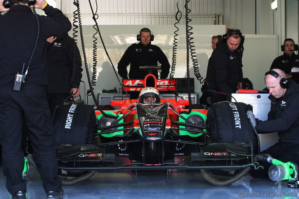 Valencia Test Febbraio 2011, 
Jerome d'Ambrosio (BEL), Virgin Racing  