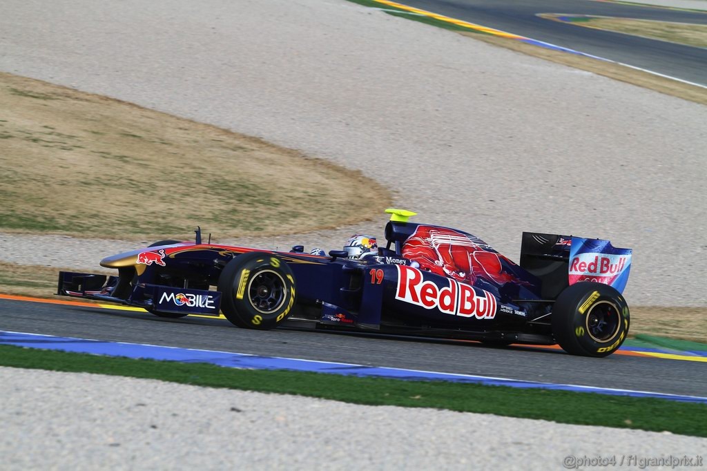 Valencia Test Febbraio 2011, Jaime Alguersuari (SPA), Scuderia Toro Rosso, STR6 