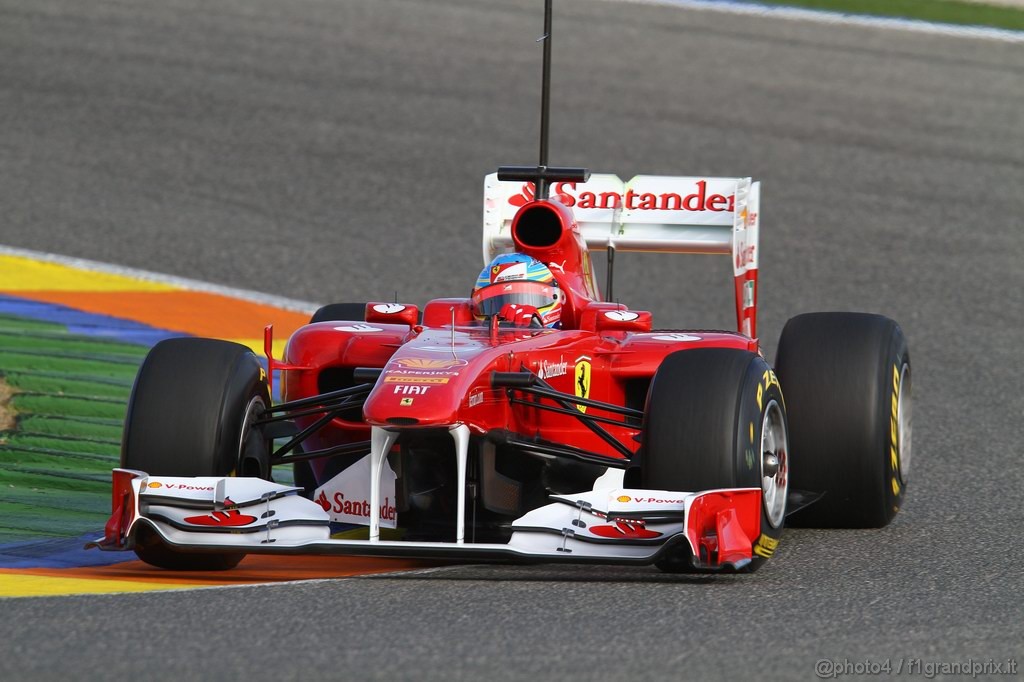 Valencia Test Febbraio 2011, Fernando Alonso (ESP), Ferrari, F150 