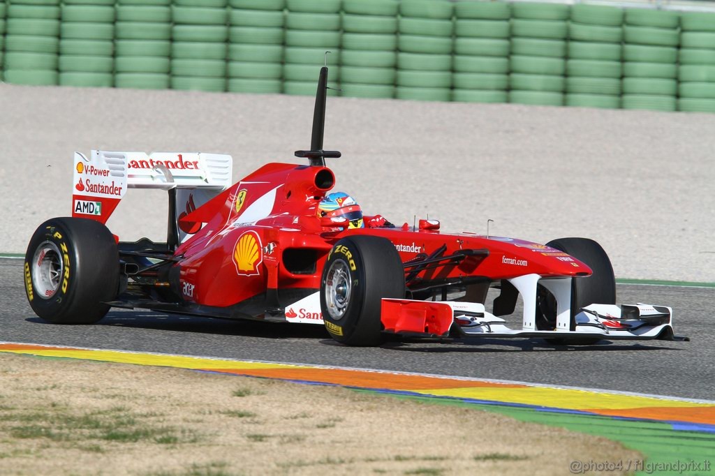 Valencia Test Febbraio 2011, Fernando Alonso (ESP), Ferrari, F150 