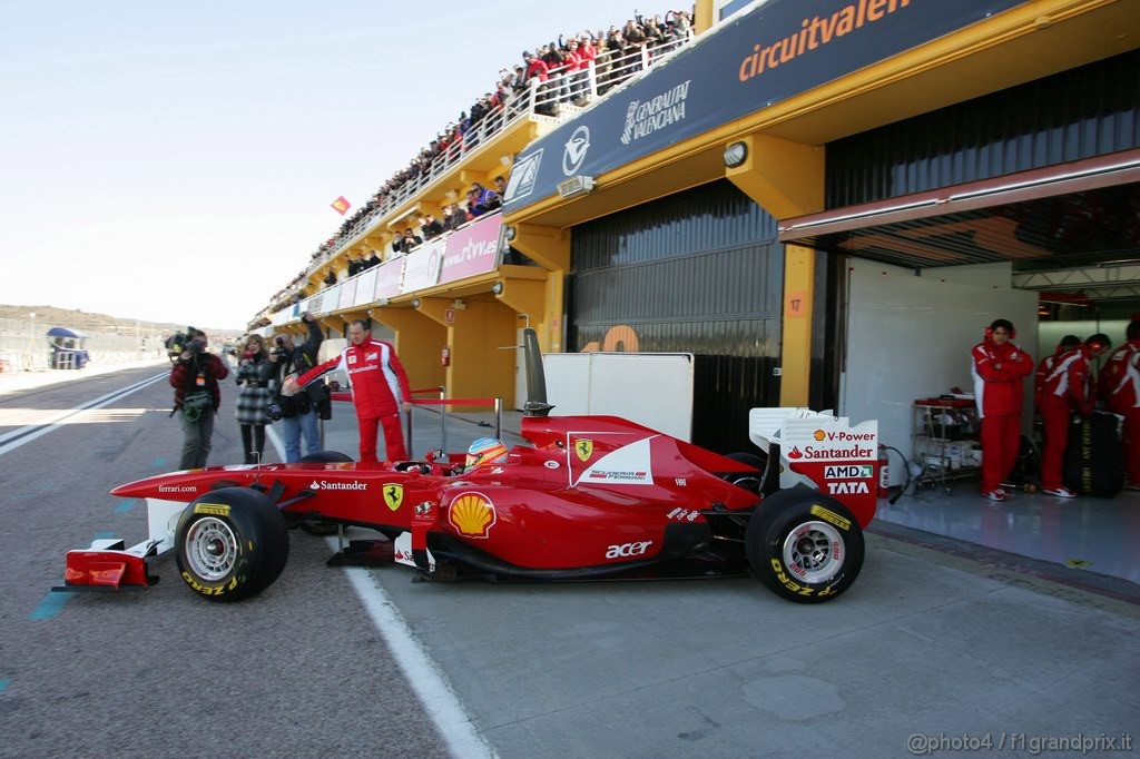 Valencia Test Febbraio 2011, Fernando Alonso (ESP), Ferrari, F150 