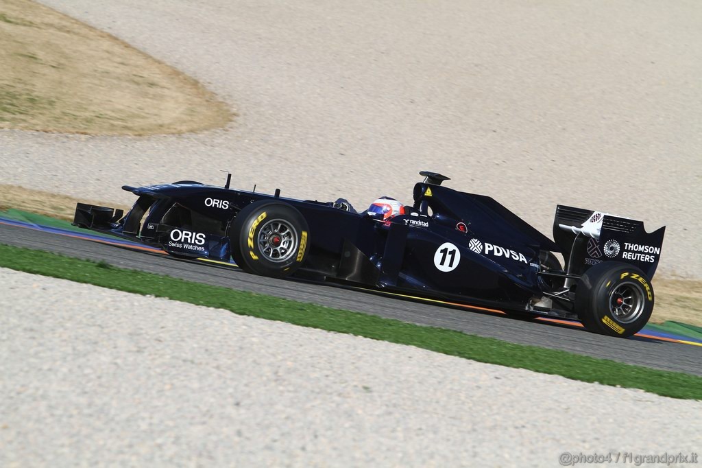 Valencia Test Febbraio 2011, Rubens Barrichello (BRA), Williams, FW33 