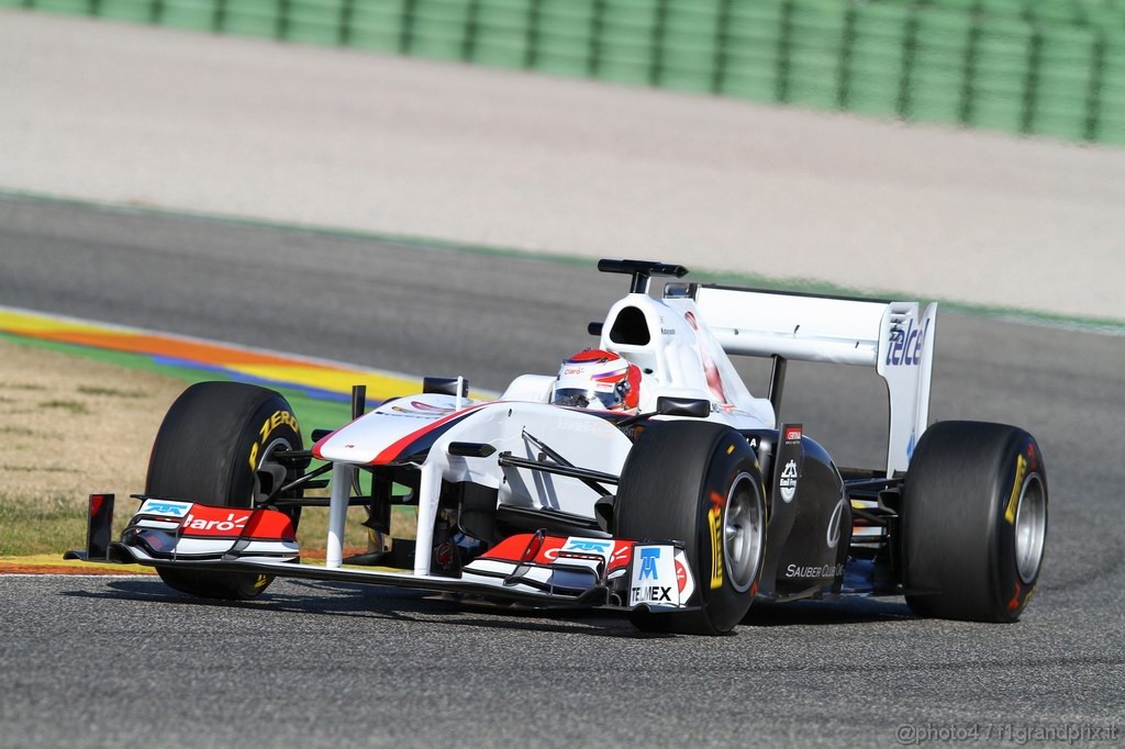 Valencia Test Febbraio 2011, Kamui Kobayashi (JAP), Sauber F1 Team