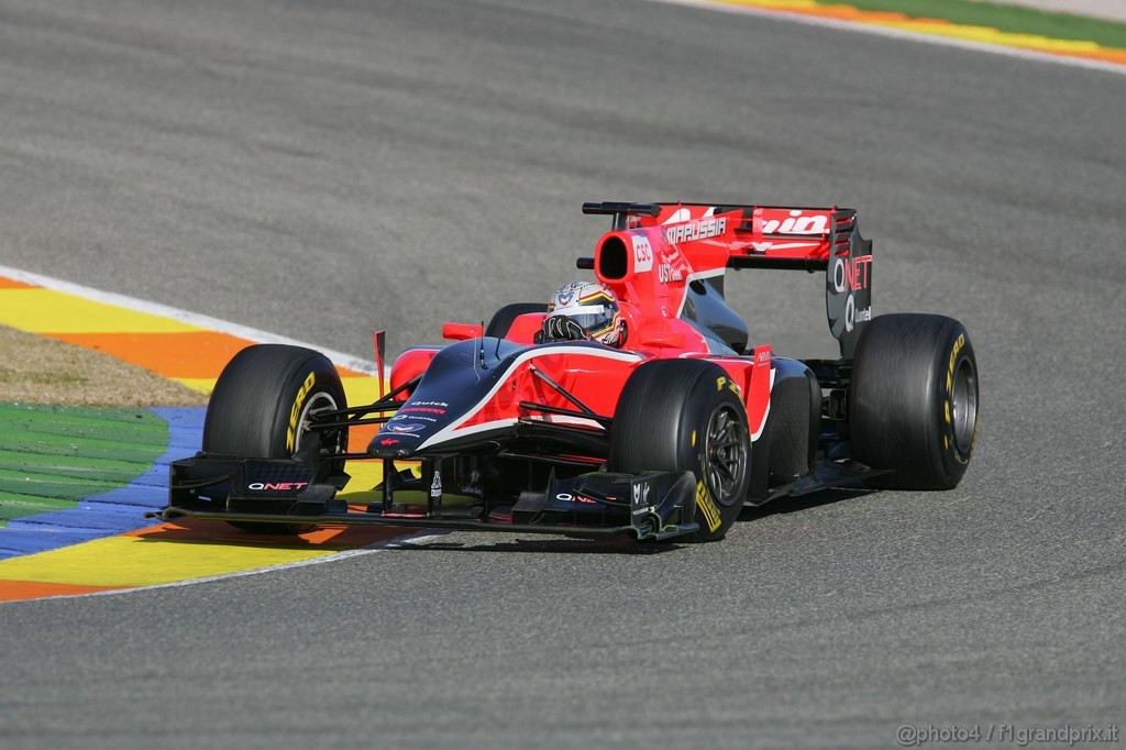 Valencia Test Febbraio 2011, Jerome d'Ambrosio (BEL), Virgin Racing 