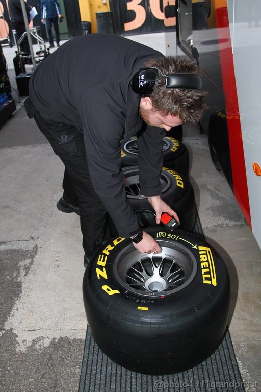Valencia Test Febbraio 2011, Tyres Pirelli 