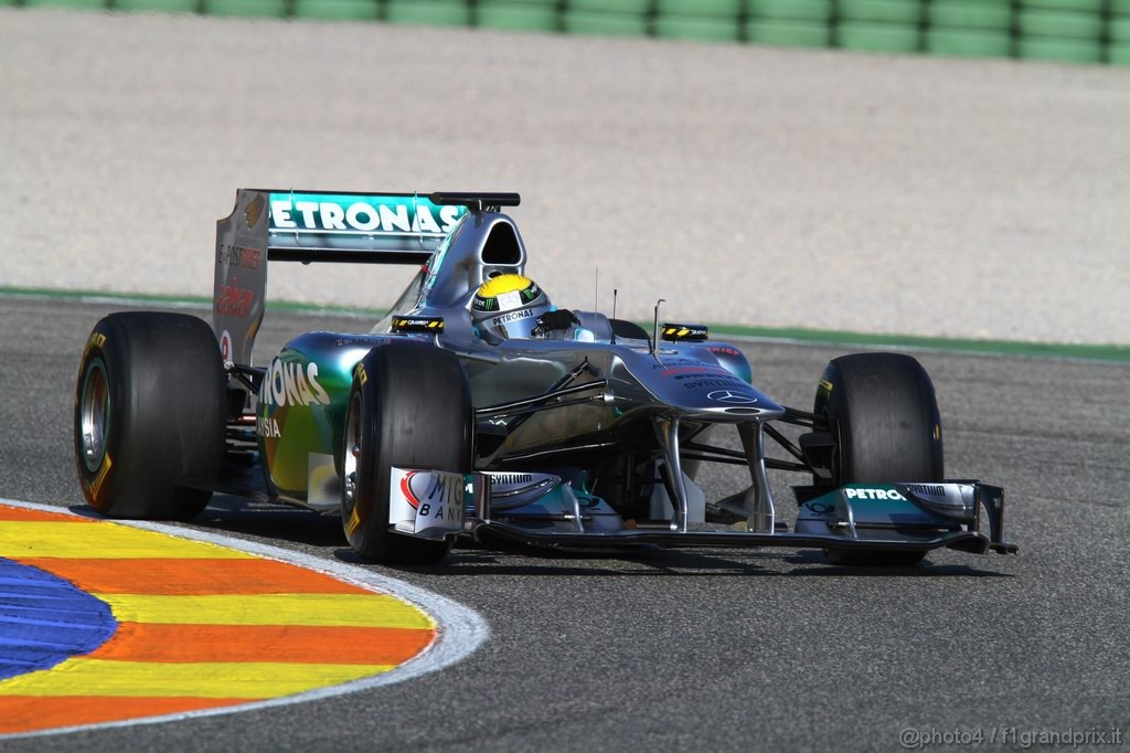 Valencia Test Febbraio 2011, Nico Rosberg (GER), Mercedes GP Petronas F1 Team, MGP W02 
