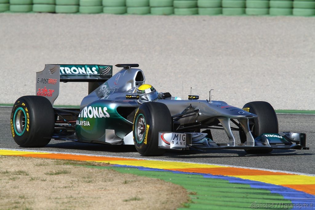 Valencia Test Febbraio 2011, Nico Rosberg (GER), Mercedes GP Petronas F1 Team, MGP W02 