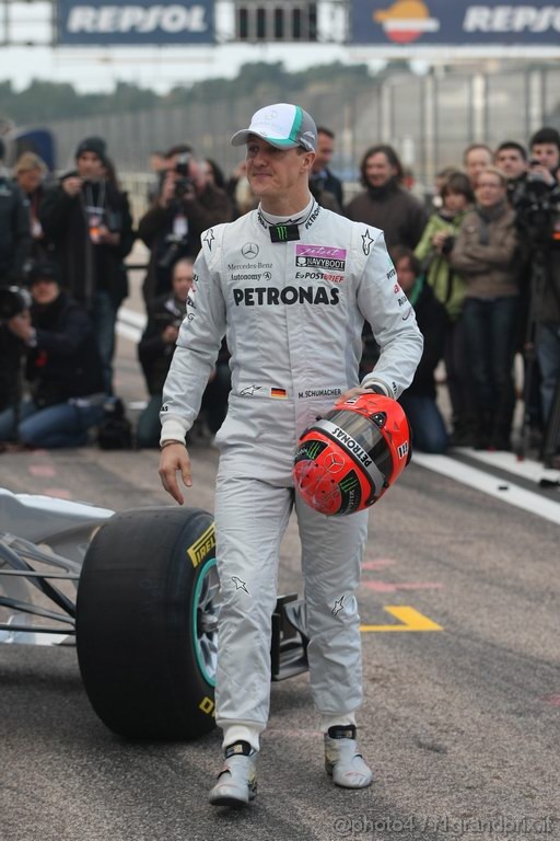 Valencia Test Febbraio 2011, Michael Schumacher (GER), Mercedes GP Petronas F1 Team, MGP W02 