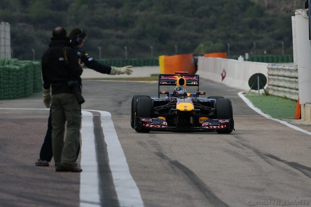 Valencia Test Febbraio 2011, Sebastian Vettel (GER), Red Bull Racing, RB7 