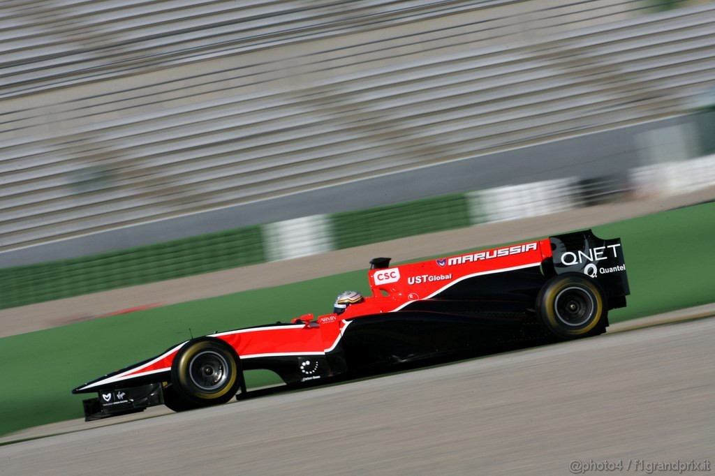 Valencia Test Febbraio 2011, 
Jerome d'Ambrosio (BEL), Virgin Racing  