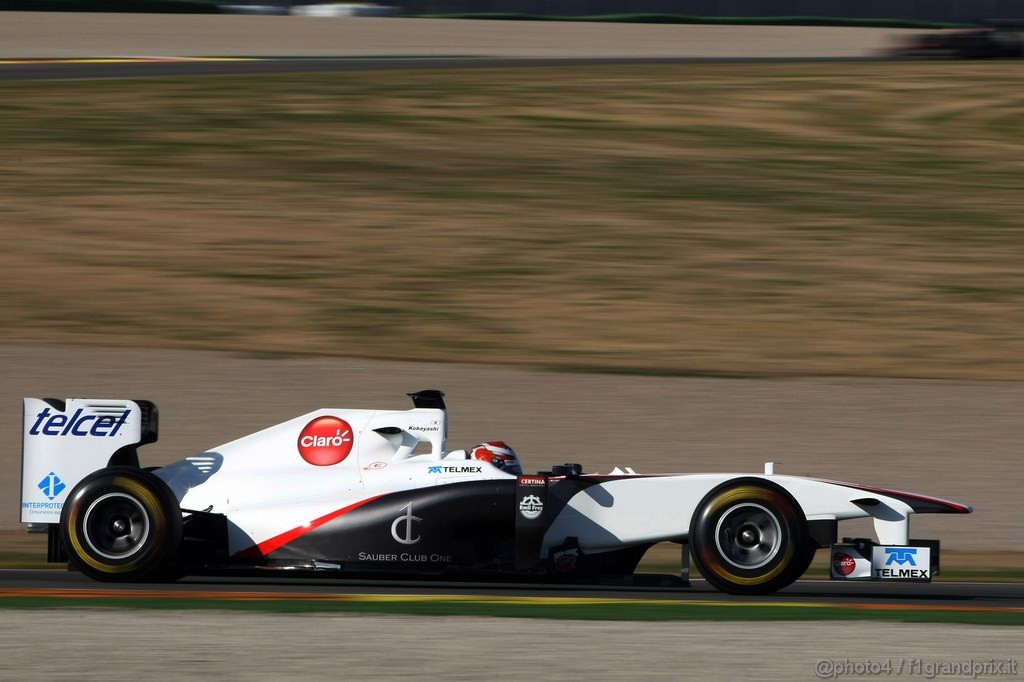 Valencia Test Febbraio 2011, 
Kamui Kobayashi (JAP), Sauber F1 Team