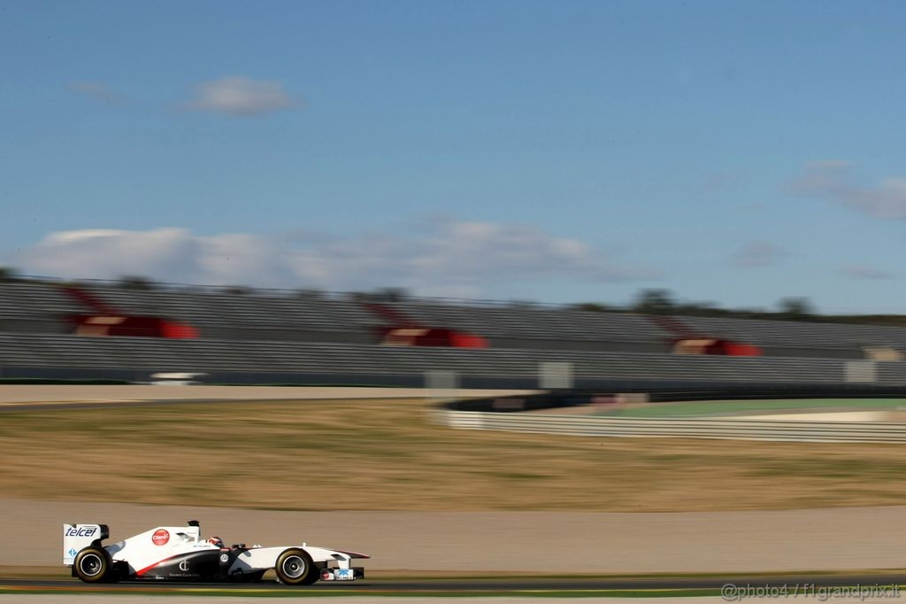 Valencia Test Febbraio 2011, ì
Kamui Kobayashi (JAP), Sauber F1 Team