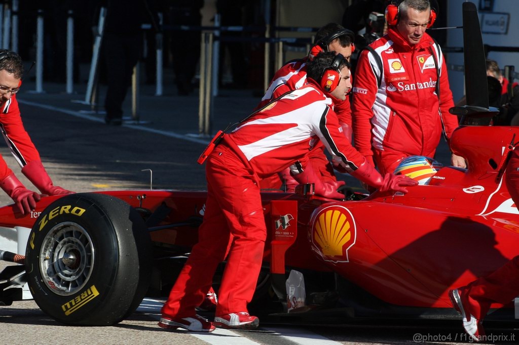 Valencia Test Febbraio 2011, 
Fernando Alonso (ESP), Ferrari 