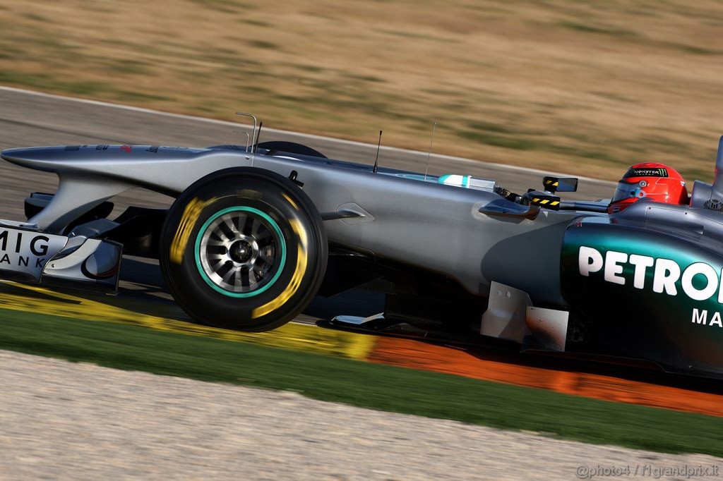 Valencia Test Febbraio 2011, 
Michael Schumacher (GER), Mercedes GP Petronas F1 Team, MGP W02 
