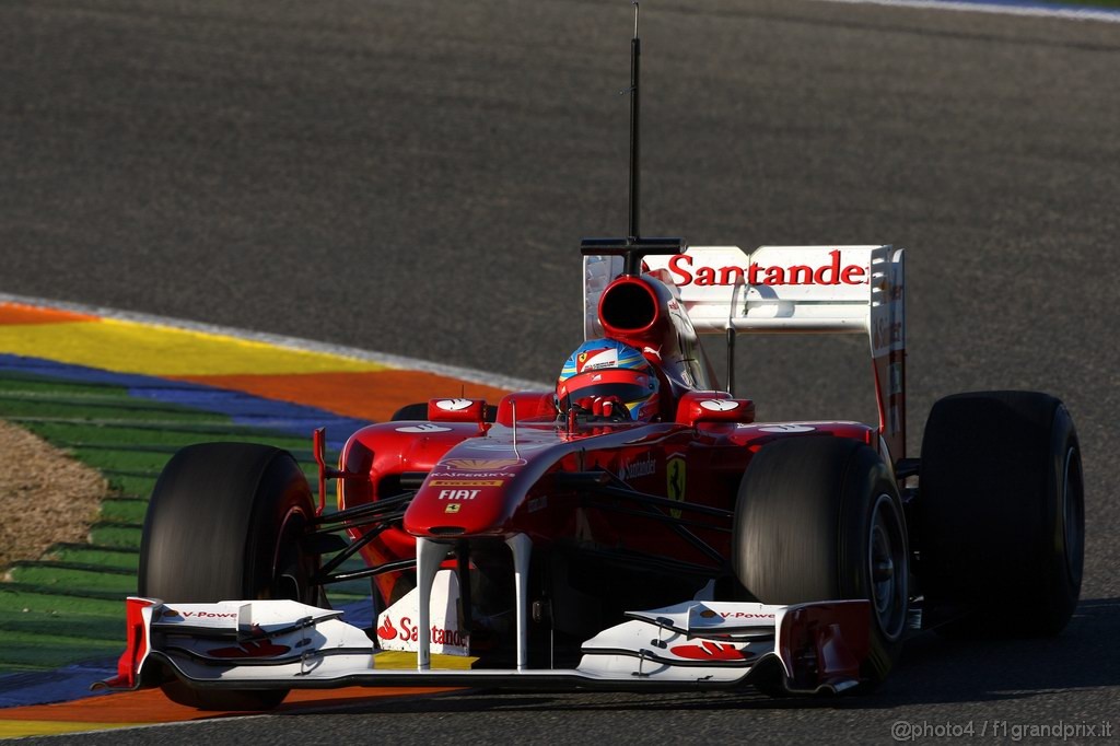 Valencia Test Febbraio 2011, 
Fernando Alonso (ESP), Ferrari, F150 