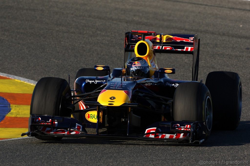 Valencia Test Febbraio 2011, 
Sebastian Vettel (GER), Red Bull Racing, RB7 