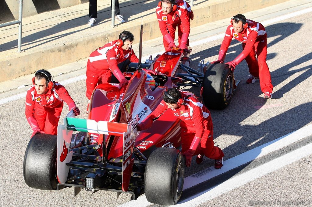 Valencia Test Febbraio 2011, 
Fernando Alonso (ESP), Ferrari, F150, detail 