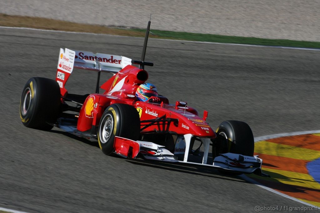 Valencia Test Febbraio 2011, Fernando Alonso (ESP), Ferrari, F150 