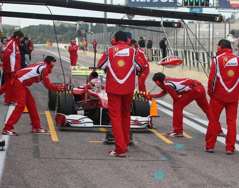 Valencia Test Febbraio 2011, Fernando Alonso (ESP), Ferrari, F150 