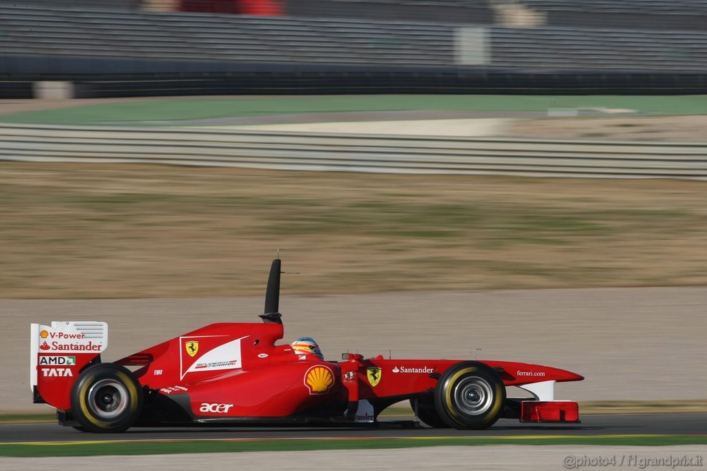 Valencia Test Febbraio 2011, Fernando Alonso (ESP), Ferrari, F150 