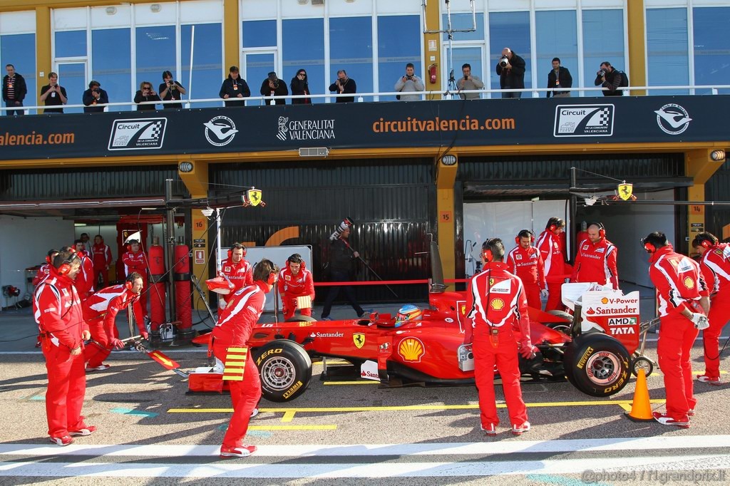 Valencia Test Febbraio 2011, Fernando Alonso (ESP), Ferrari, F150 