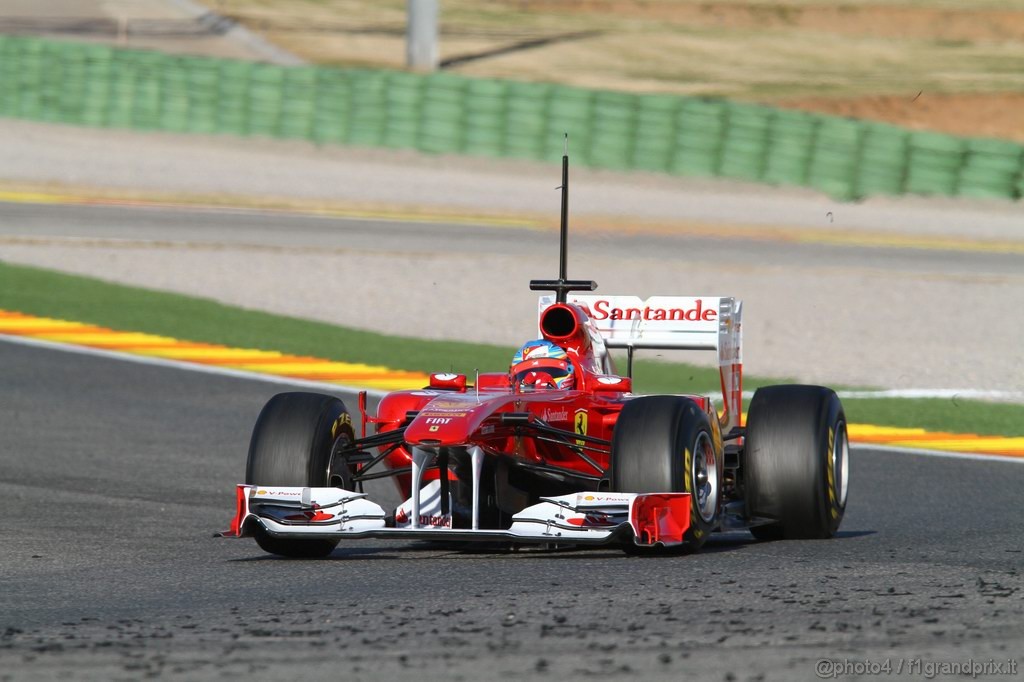 Valencia Test Febbraio 2011, Fernando Alonso (ESP), Ferrari, F150 